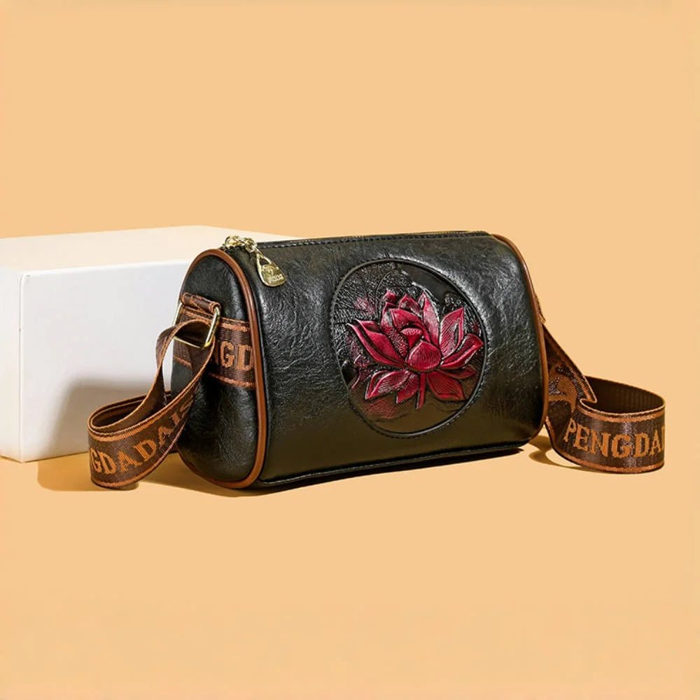 Casual Women Handbag Soft Leather Shoulder Crossbody Bags for Women 2026 New Fashion Print Ladies Messenger Tote Bag