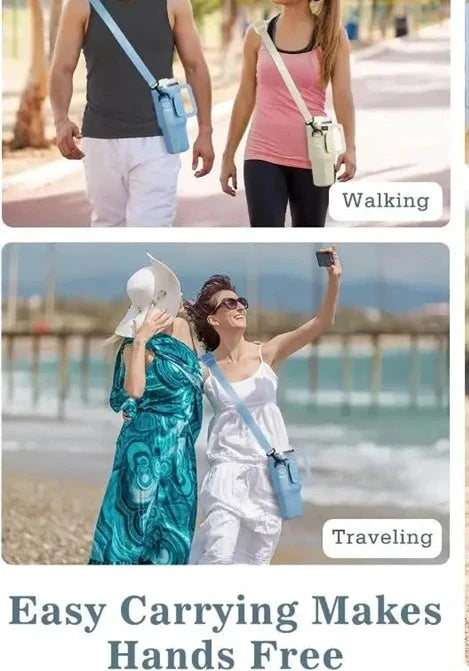 Water Bottle Carrier Bag for Large Capacity Tumbler Cup with Handle Water Bottle Cup Sleeve with Adjustable Shoulder Strap