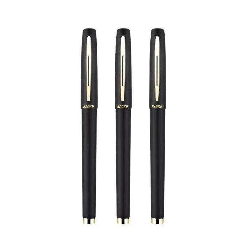3pcs Large Capacity Gel Pen 1.0/0.7/0.5mm Signature Calligraphy Handwriting Pens Carbon Black/Blue/Red ink Office Accessories