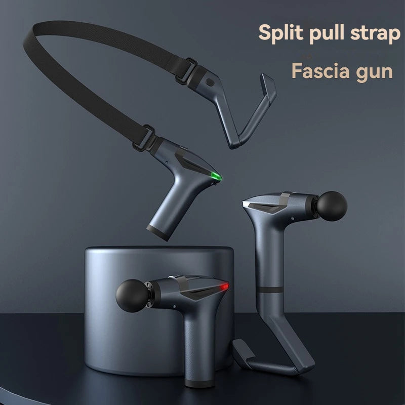 New fascia gun with extended handle, fascia gun with multi frequency conversion, muscle relaxation, massage and vibration gun