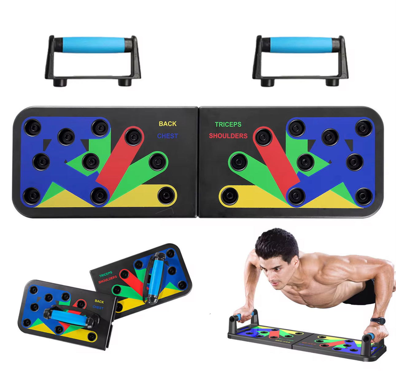 Ultimate multifunctional 10 in 1Push-Up Board Training System, Color-Coded Muscle Strengthening Fitness Equipment home Training