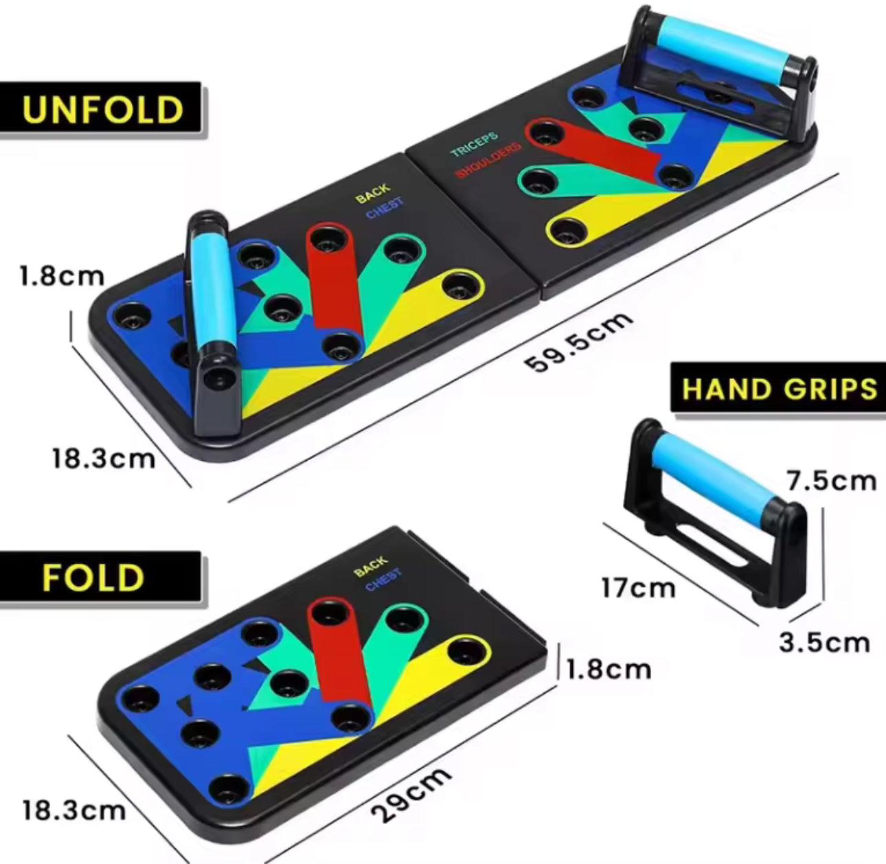 Ultimate multifunctional 10 in 1Push-Up Board Training System, Color-Coded Muscle Strengthening Fitness Equipment home Training