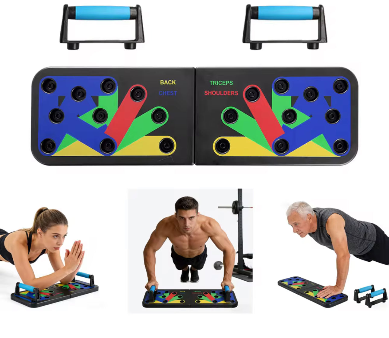 Ultimate multifunctional 10 in 1Push-Up Board Training System, Color-Coded Muscle Strengthening Fitness Equipment home Training