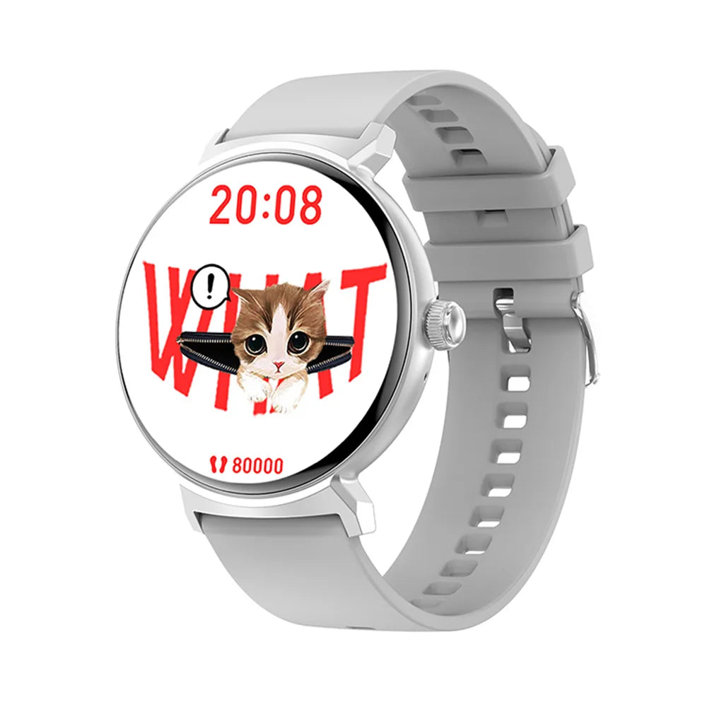 Fashion Smartwatch Women 1.45inch Screen BT Call Voice Assistant Heart Rate Blood Oxygen IP68 Waterproof DT4 New Smart Watch