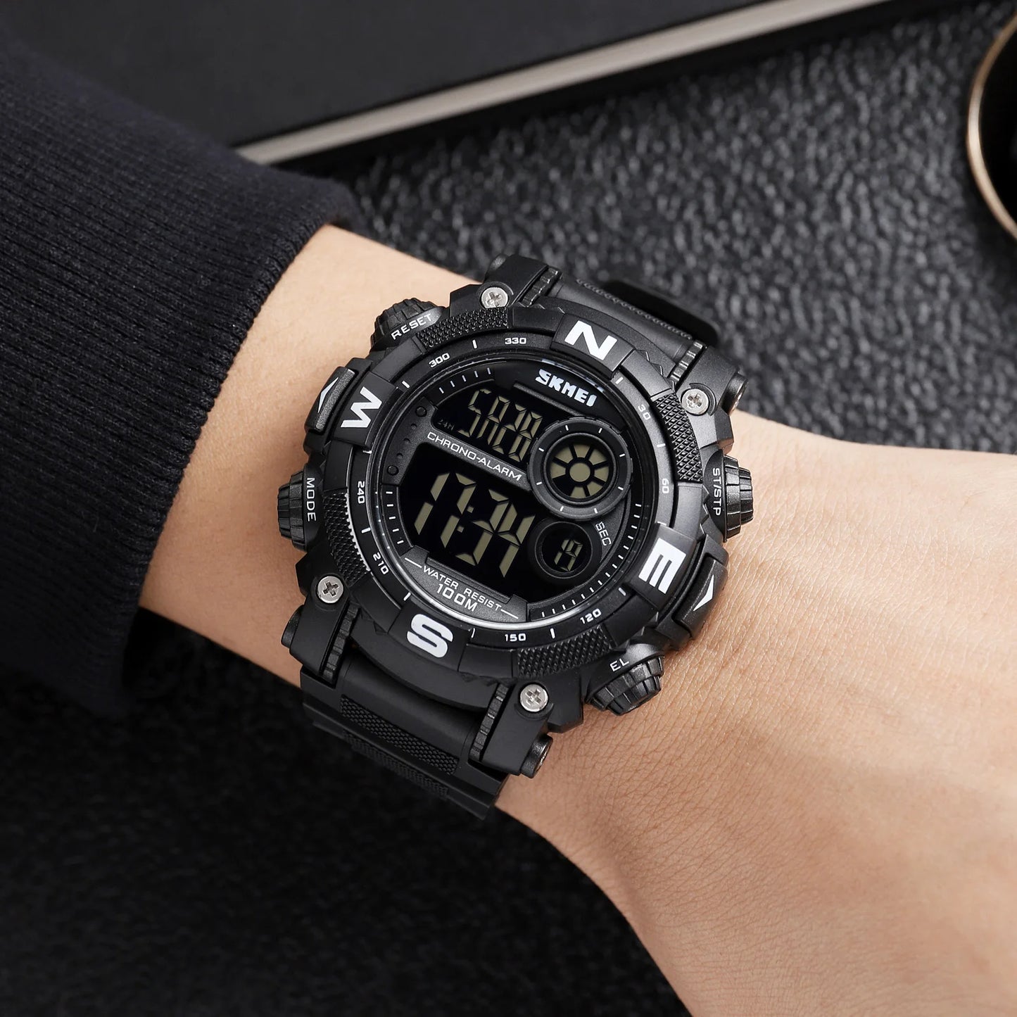 SKMEI 1887 Hot Sale Luxury Fashion Sports Men's Quartz Watch  Multi Functional Student Electronic Watch  Relojes Masculinos