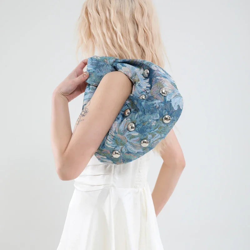 Handbags for Women 2025 New Luxury Designer Brand Pleated Cloud Bags Fashion Knotted Handle Clutch Bag Hobo Handbag Purse