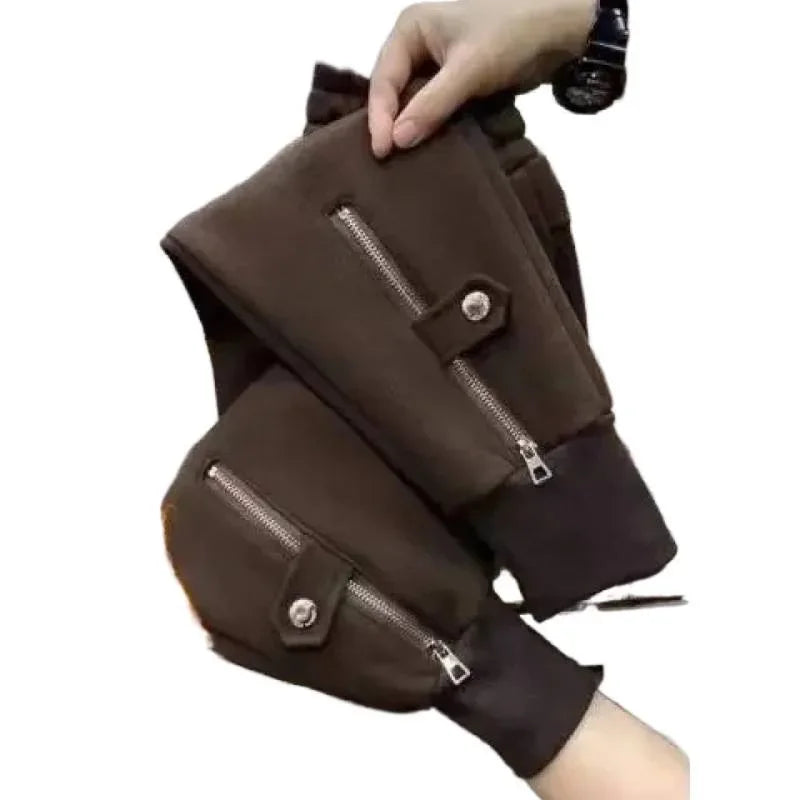 Thickened Fleece Harlan Pants Women's Autumn Winter New Style Loose Slimming Casual Sports Sweatpants Trendy Floor-Length