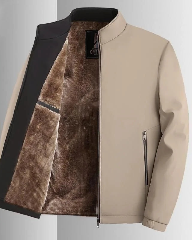 New Autumn and Winter Coats for Men Casual Cotton Coats, Stand Collar Cotton Thickening Loose and Versatile Jackets for Men