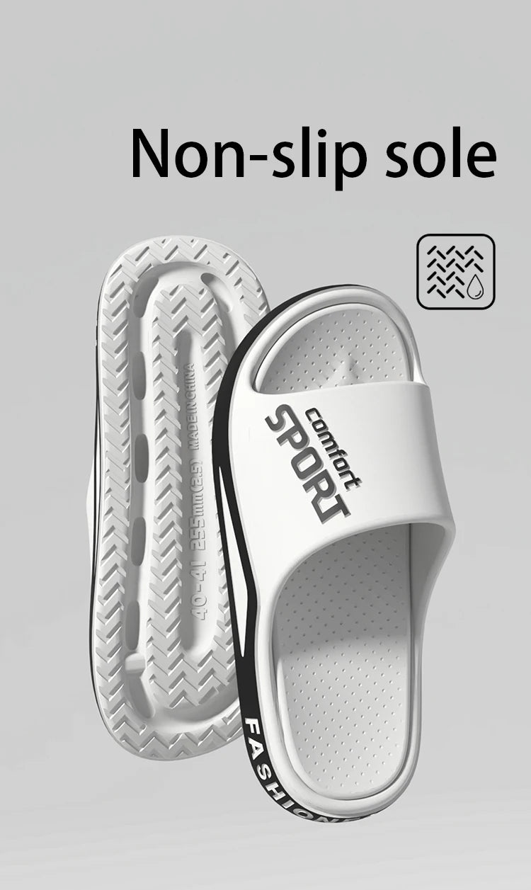 Fashion Men's Sandals Summer EVA Comfortable Anti-Slip Soft Soles House Slippers for Indoor Outdoor Wear Breathable Shower Slide