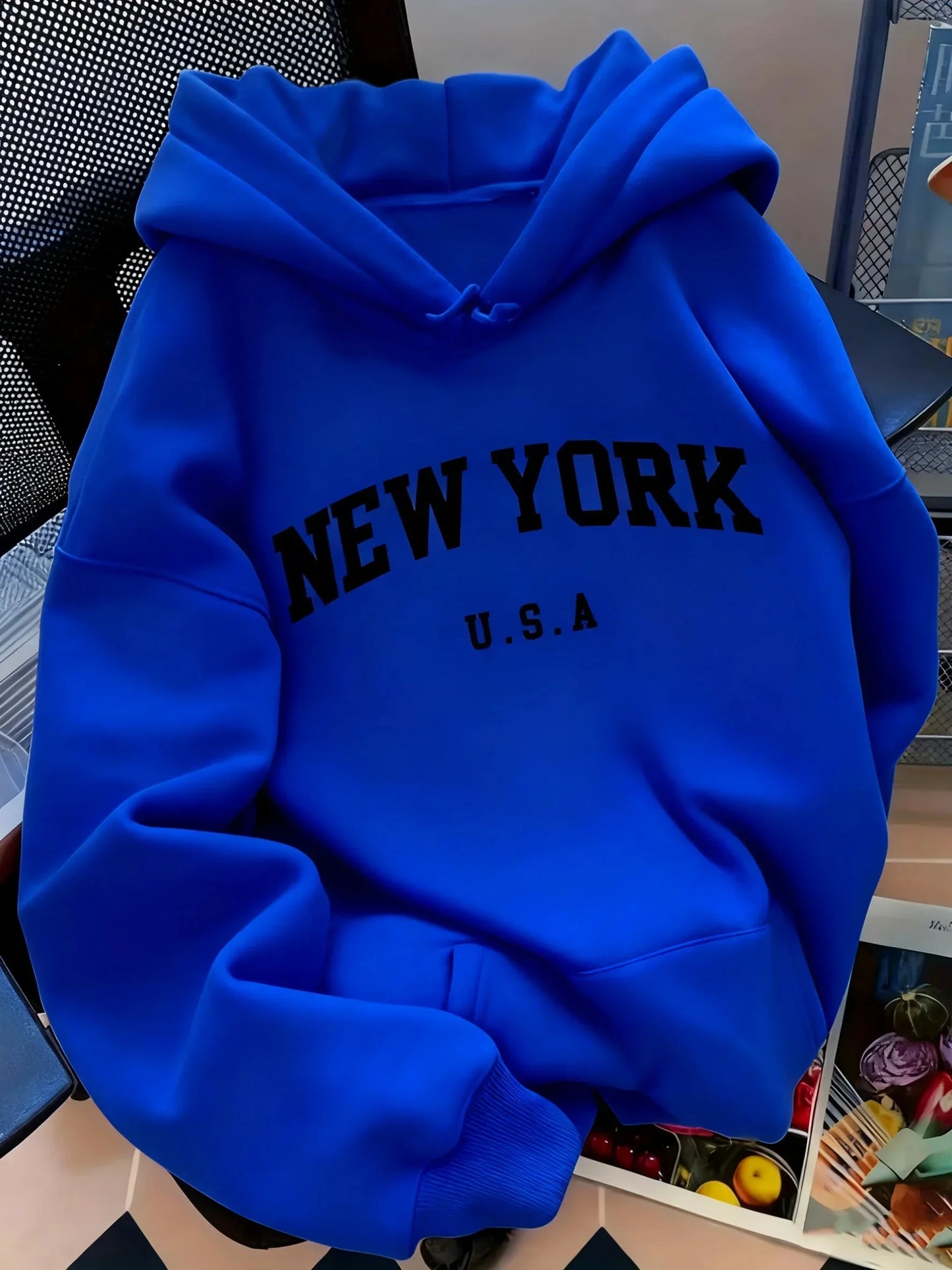 Hooded Sweat for Women Casual Cut NEW YORK USA Lettering Sweater Sweat Casual Fashion HipHop Sweat Harajuku Unisex