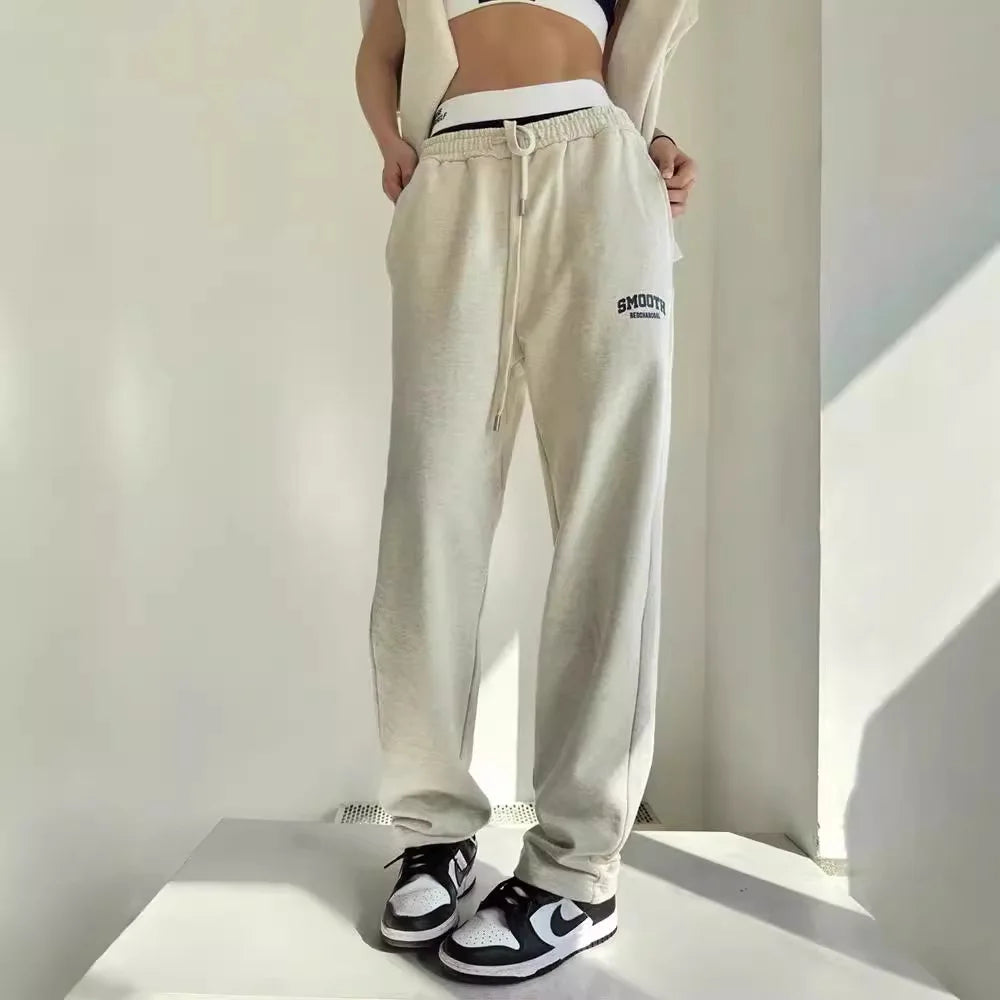 Fall Athletic Student Tracksuits Sports Two Piece Sets Women Loose Versatile Sweatshirt Sweatpants Suits Casual Women Clothing