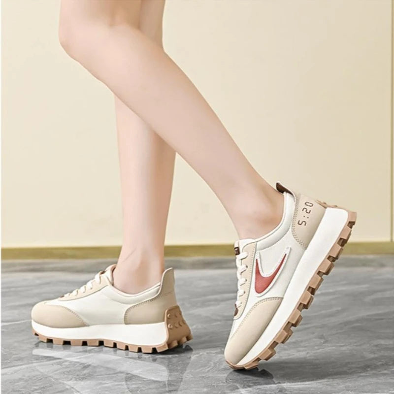 Women Sneakers  New Spring Autumn Brand Luxury Vulcanize Shoes Casual Footwear Zapatillas Mujer Light Flat Breathable Shoes