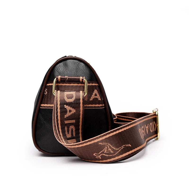 Casual Women Handbag Soft Leather Shoulder Crossbody Bags for Women 2026 New Fashion Print Ladies Messenger Tote Bag