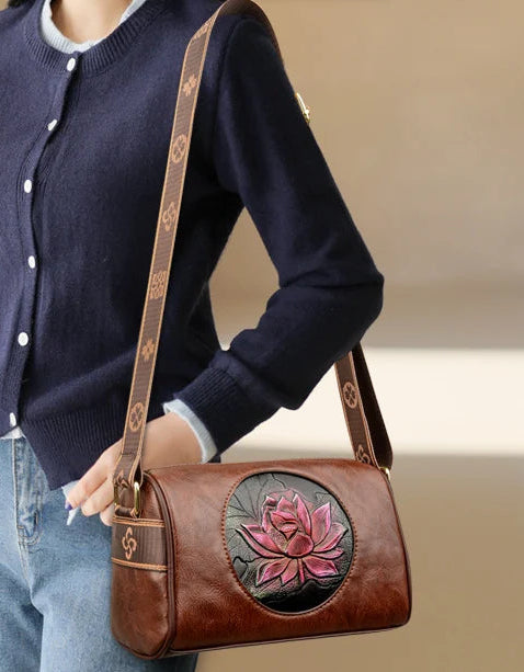 Casual Women Handbag Soft Leather Shoulder Crossbody Bags for Women 2026 New Fashion Print Ladies Messenger Tote Bag