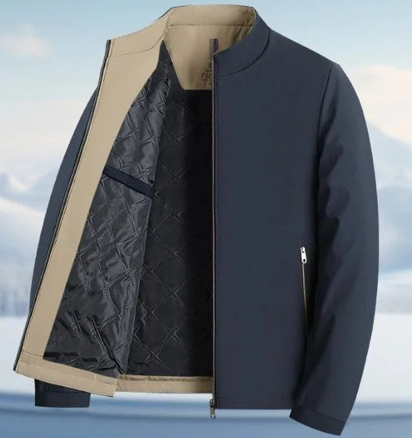 New Autumn and Winter Coats for Men Casual Cotton Coats, Stand Collar Cotton Thickening Loose and Versatile Jackets for Men