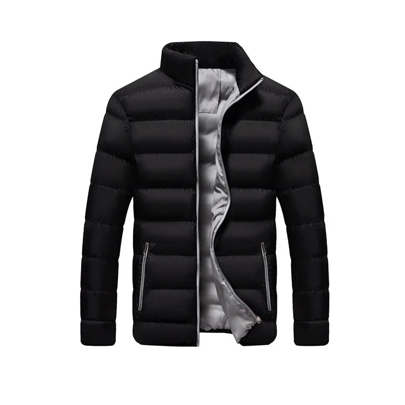 Winter thickened sports cotton jacket men stand-up cardigan outdoor cotton jacket casual jacket warm men's tops