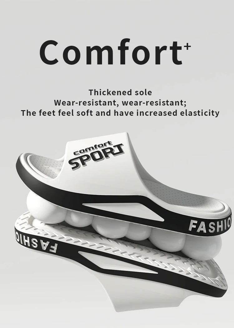 Fashion Men's Sandals Summer EVA Comfortable Anti-Slip Soft Soles House Slippers for Indoor Outdoor Wear Breathable Shower Slide