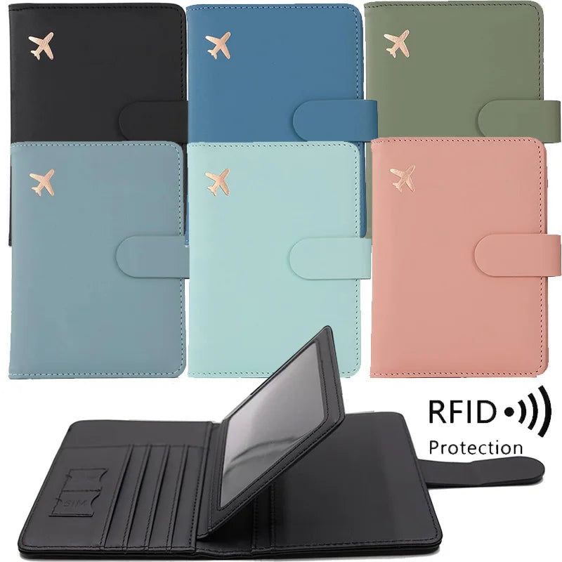 RFID Passport Cover Case Multi Passport Holder Multifunctional Passport ID Credit Card Holder Travel Wallet Travel Accessories
