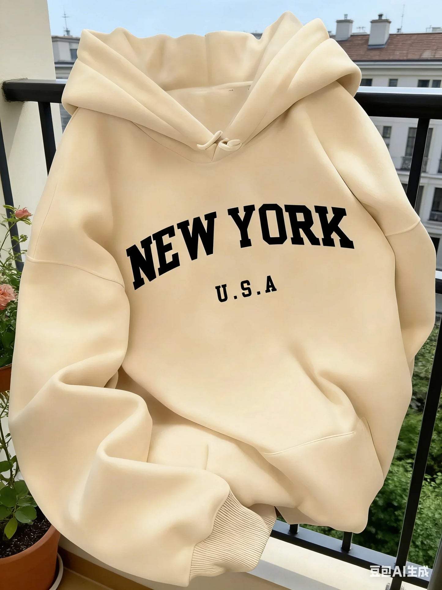 Hooded Sweat for Women Casual Cut NEW YORK USA Lettering Sweater Sweat Casual Fashion HipHop Sweat Harajuku Unisex