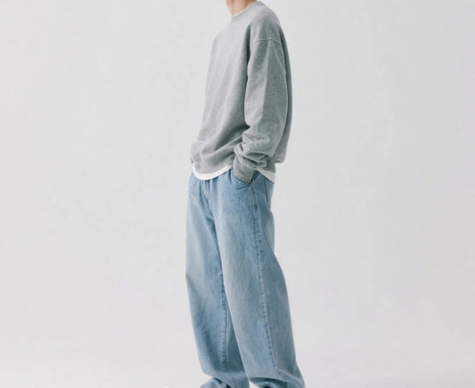 Mens Jeans Large Denim Jeans for Teens Trousers for Men Jean Baggy Pants Men's Fashion Man Male Streetwear