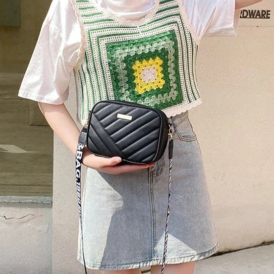 Fashion Women's Small Crossbody Bag PU Leather Messenger Bags Zipper Handbags Luxury Designer Purse Summer Travel Bag for Female