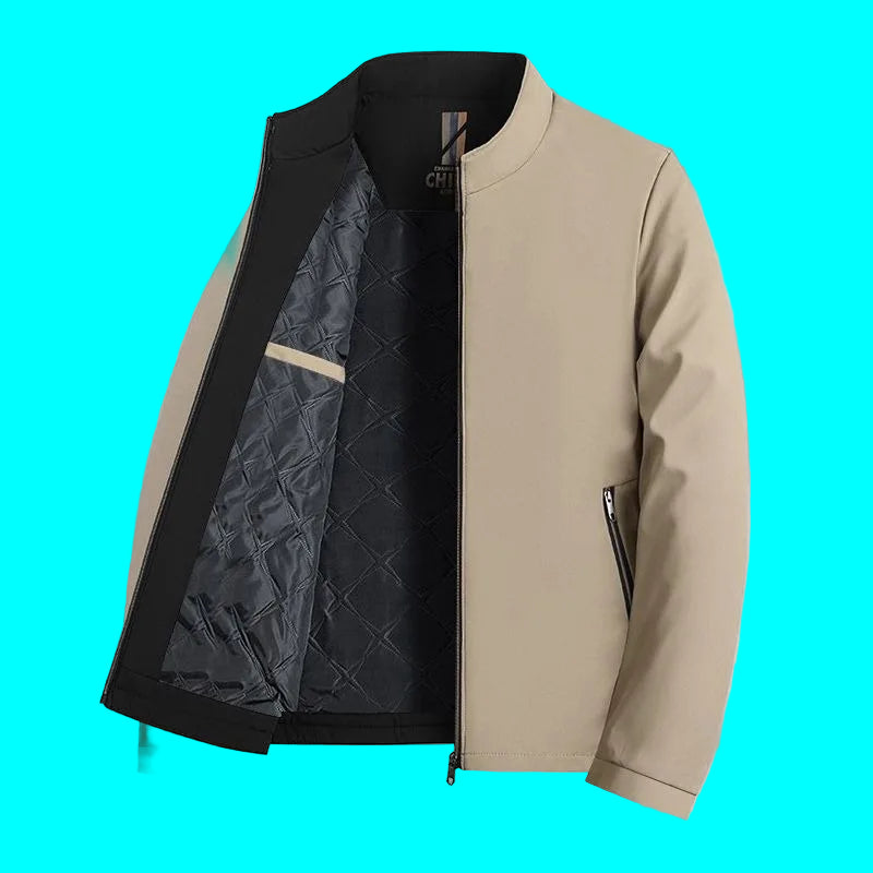 New Autumn and Winter Coats for Men Casual Cotton Coats, Stand Collar Cotton Thickening Loose and Versatile Jackets for Men