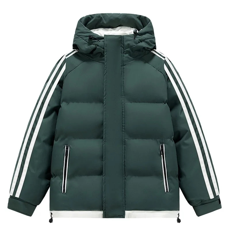 Men Winter Cotton Jacket Warm Comfortable Padded Thickened Down Jackets Parkas Outerwear Sportswear Puffer Thick Warm Snow Coat
